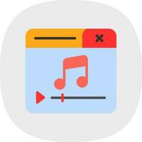 diseño de icono de vector de reproductor de música