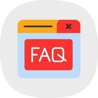 Faq Vector Icon Design