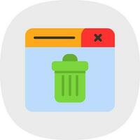 diseño de icono de vector de bote de basura