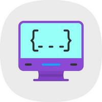 diseño de icono de vector de programación