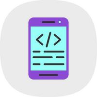 App coding Vector Icon Design