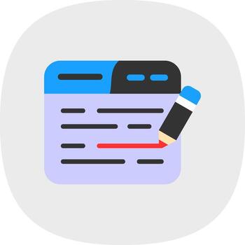 Edit Code Vector Icon Design