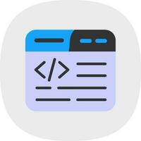 Web Coding Vector Icon Design