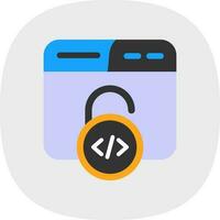 Unsecured Vector Icon Design