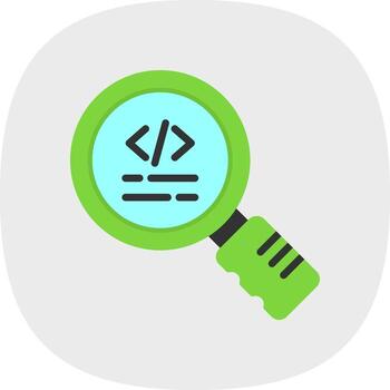 Quick Review Code Vector Icon Design