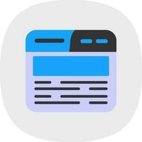 Web Browser Vector Icon Design