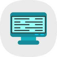 Monitor Screen Vector Icon Design
