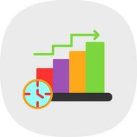 Bar Chart Vector Icon Design