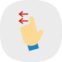 Swipe Left Vector Icon Design