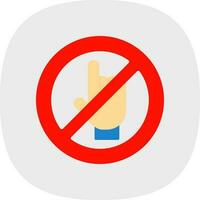 Do Not Touch Vector Icon Design