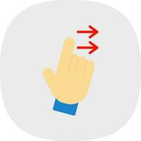 Swipe Right Vector Icon Design