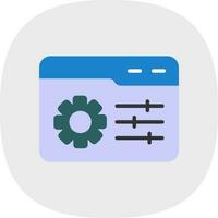 Web Management Vector Icon Design