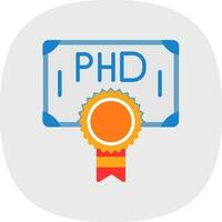 Phd Vector Icon Design