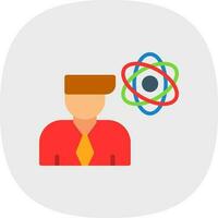 Researcher Vector Icon Design