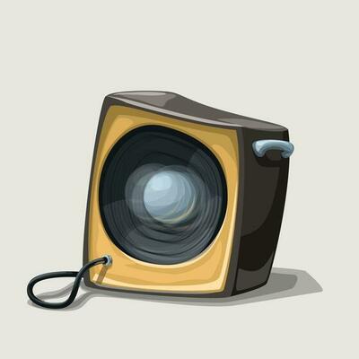 cartoon speaker on white background