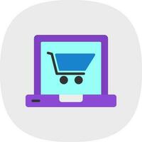 Online Shop Vector Icon Design