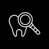 diseño de icono de vector de chequeo dental