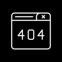 Diseño de icono de vector de error 404