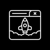 Rocket Launch Vector Icon Design