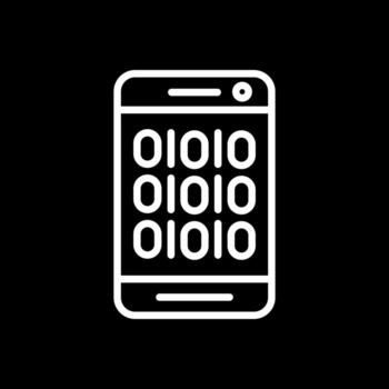 Binary Code Vector Icon Design