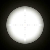 sniper scope with red dot vector