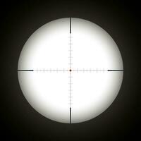 sniper scope with red dot vector