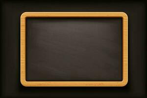 realistic black blackboard with shadow vector