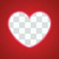 heart sign on red background vector