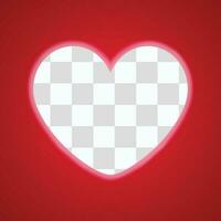 heart sign on red background vector