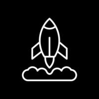 Rocket Launch Vector Icon Design