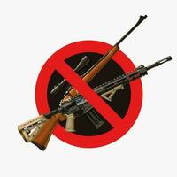 no weapons red circle sign vector