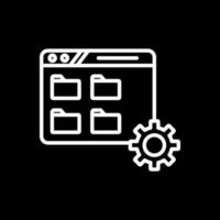 Folder Management Vector Icon Design