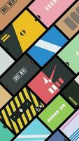 sneakers boxes view from top flat design vector