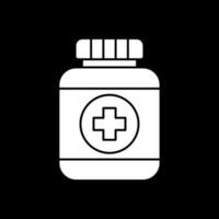 Pills Bottle Vector Icon Design