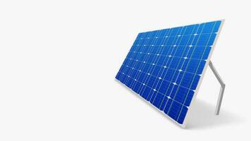 solar panel con realista sombra vector