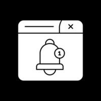 diseño de icono de vector de campana de notificación