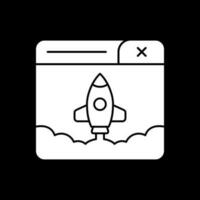 Rocket Launch Vector Icon Design