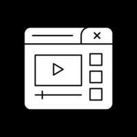 diseño de icono de vector de reproductor de video