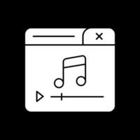 diseño de icono de vector de reproductor de música