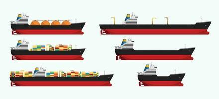 imagen petrolero diferente tipo conjunto lado ver vector