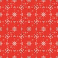 christmas red back with white snowflakes pattern vector