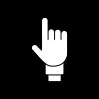 dos dedos vector icono diseño