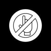 Do Not Touch Vector Icon Design