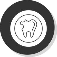 caries vector icono diseño