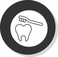 Cleaning Tooth Vector Icon Design