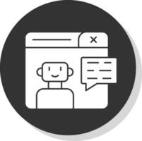 diseño de icono de vector de chatbot