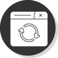 Refresh Page Vector Icon Design