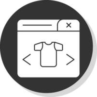 ropa Tienda vector icono diseño