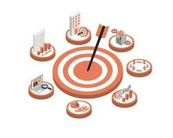 7 step of business plan is a formal document outlining the goals, direction, finances, team, and future planning of your business vector
