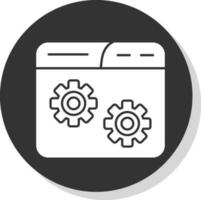 Website Setting Vector Icon Design